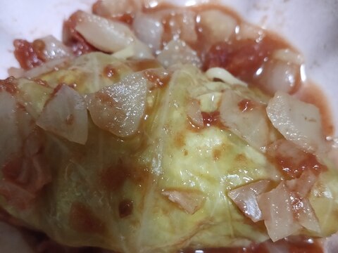 鯖の水煮缶のロールキャベツ